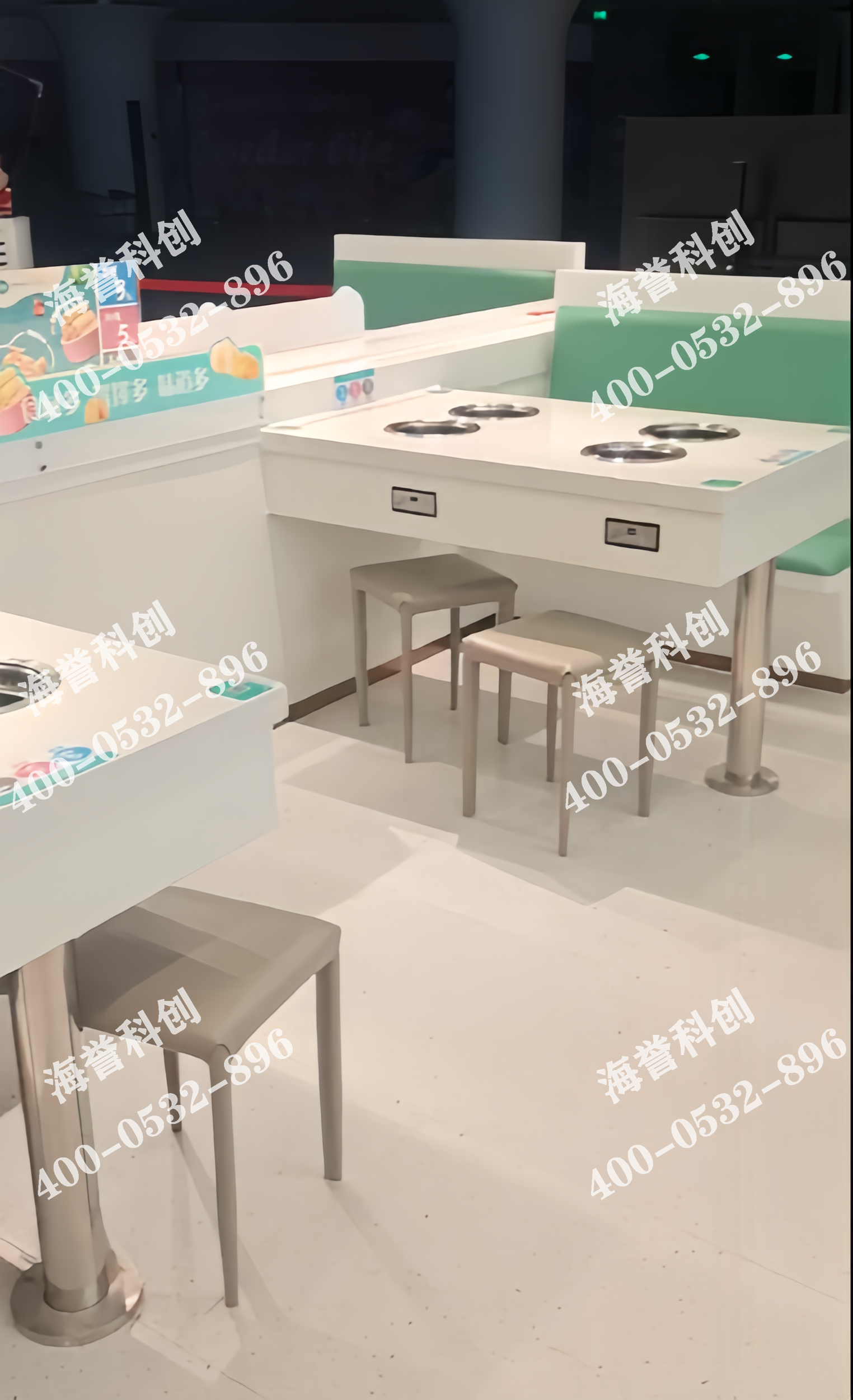 海譽科創(chuàng)湖南單涮無煙小火鍋設備安裝完成